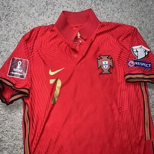 Nike DRI-FIT Ronaldo Portugal Home 2022 FIFA WORLD CUP Soccer Jersey Size Medium